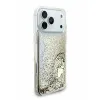 Guess для iPhone 17 Pro Max чехол Liquid Glitter Charms Hard Gold
