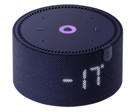 Акустическая система Яндекс.Станция Мини 2 с Алисой (Синий, с часами)